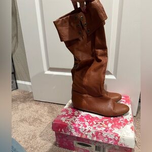 Chinese Laundry Cognac Leather Boots